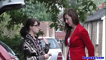 British Mature Eating Wet Box Before Sucking