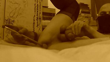 Masked Anal Dildo Cumshot