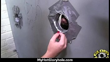 Ebony Teen Cleaning All The Cocks At Gloryhole 12 - sucking, interracial, blowjob, ebony, oral, gloryhole - Video 5041698