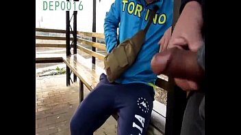 Chinese Man Seduce Straight Boy Outside