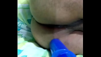 Metiendome Mi Dildo Azul 3