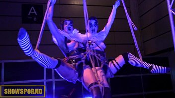 Brunette Pornstars Shibari Clown