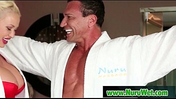 Busty Pornstars Get Oil Massage 02