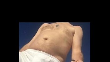 Guy In White Boxers With Stiffie On Beach