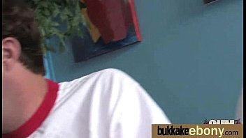 Ebony Chick Fucked Hard In Group Sex Action 13 - interracial, blowjob, group, cocks, gangbang, oral, bukkake - Video 5038878