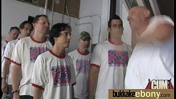 Ebony Chick Fucked Hard In Group Sex Action 5 - interracial, blowjob, group, cocks, gangbang, oral, bukkake - Video 5018628