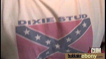 Ebony Chick Fucked Hard In Group Sex Action 16 - interracial, blowjob, group, cocks, gangbang, oral, bukkake - Video 4970304