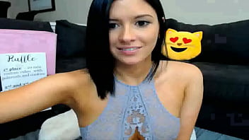 Sexy Brunette Shows Off Her Ass And Her Nice Breasts On Cam