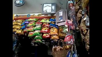 Latina Naked At Market Store