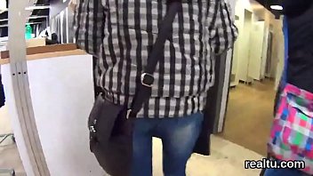 Striking Czech Teen Is Tempted In The Supermarket And Drilled In Pov