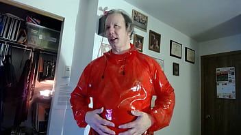 My Sexy Red Pvc Hoodie