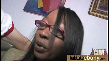 Interracial Bukkake Sex With Black Porn Star 9 - interracial, blowjob, group, cocks, gangbang, oral, bukkake - Video 4937222