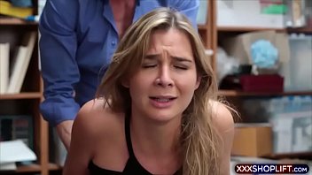 Teen Shoplifter Caught By A Guard The Penalty Is A Fuck