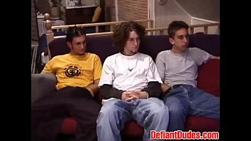 Adam And His Two Friends Getting Down To Cock Sucking Action