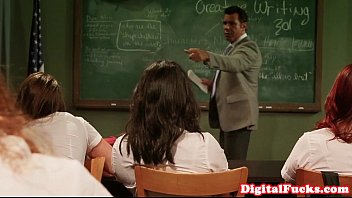 Creampied Sorority Student Fucks Teacher