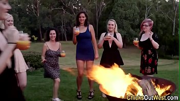Aussie Lesbians Partying