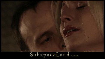 Blonde Fucked Under Bondage Rules Swallows Cumshot