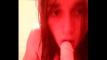 Skinny Teenage Sissy Rides Dildo And Deepthroats