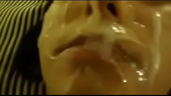 Sweet Young Broad Gets This Dude' Hot Cum On Her Face While