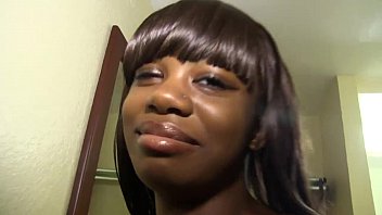 Petite Chocolate Dick Sucking Country Girl Fucked