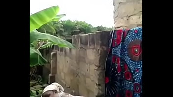 African Babe Taking Bath