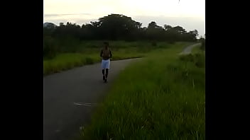 Flagra Leke Pau Duro Estrada Bulge