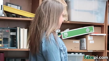 Innocent Blonde School Girl Black Mailed By Fake Manager