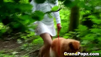 Skinny Brunette In Steamy 69 With Senior Fat Cock Outdoor