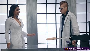 Cute Ebony Tries The Newest Fucking Machine With A Big Dildo