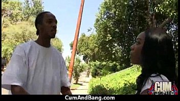 Ebony Chick Drowned In Cum 6 - Interracial-blowjob-group-ebony-oral