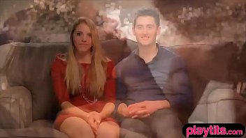 Sexy And Cute Amateur Couple First Threesome Sex Experience