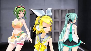 Mmd Hatsune Miku, Gumi _ Rin [dance Sex Wtf]