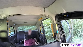 Tight Amateur Brunette Passenger Screwed By Fake Driver