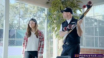 Cute Teen Skateboarder Chick Grinding Down On A Big Cock