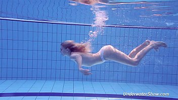 Proklova Takes Off Bikini And Swims Under Water