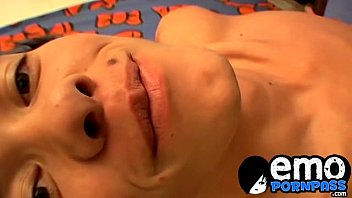 Cute Brunette Emo Twink Riley Wanking Hard At His Fat Dick