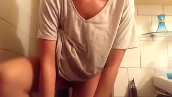 Toothbrush Masturbation - Sexy Wet Girlfriend In Bathroom