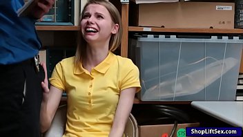 Very Tight Thief Pounded By Lp Officer In The Back Office