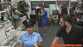 Kinky Uniformed Slut Pawns Pussy For Cash