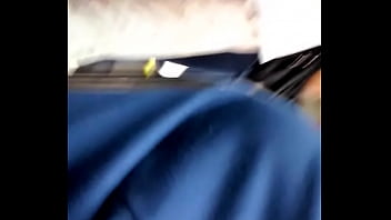 Señora Culona En Jeans En El Colectivo