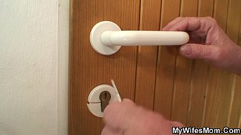 Blonde M.-in-law Rides His Thick Meat