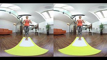 Alexis Crystal Enjoys Vr Yoga And Voyeur Sex