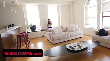 Kara Faux Blowjob Her Stepbros Big Cock To Keep Their Secret