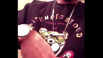 Spitting On His Dick And Cuming