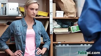 Petite Tattooed Blonde Sucks Off Dick After Having Hot Sex With Security Guard