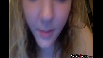 Chubby Blonde Licks Her Big Tits And Puts Her Underwear Inside Her Pussy