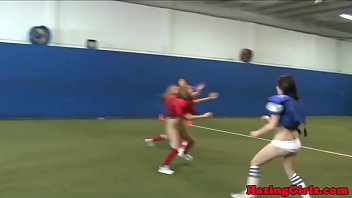 Hazing Lesbos Licked Out On The Soccer Field