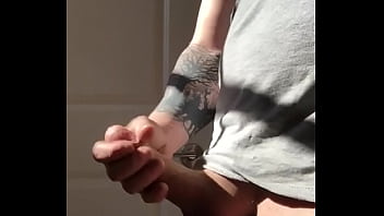 Jerking My Fat Cock At Work Til I Cum