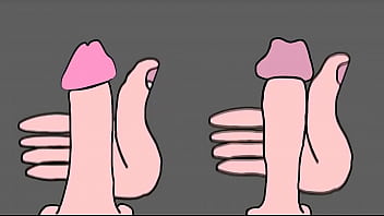 Two Straight Boys Doing A Jerkoff Contest Animated