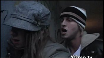 Couple Of Young Flashers Fucks In Public Place